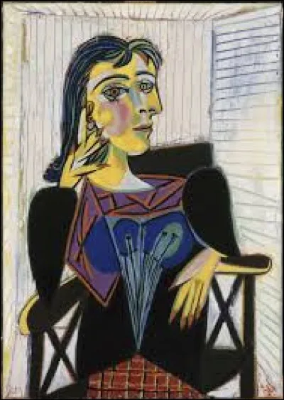 En 1937, quel peintre espagnol est l'auteur de cette toile intitulée "Portrait de Dora Maar" ?