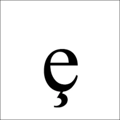 Que met-on souvent au e caudata ?