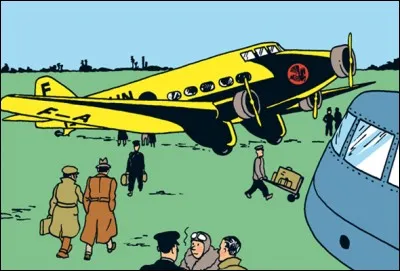 Le trimoteur Wibault d'Air France emmène Perez et son complice. Dans quel album est-ce ?