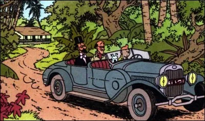 Tintin emmène deux fous dans une Lincoln torpédo. Dans quel album est-ce ?