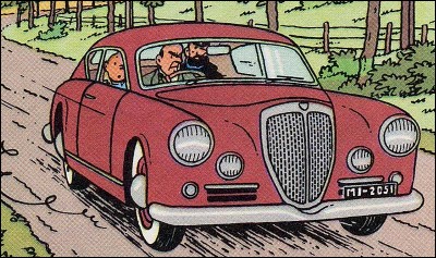 Dans quel album Tintin et Haddock sont-ils à bord de cette Lancia Aurelia ?