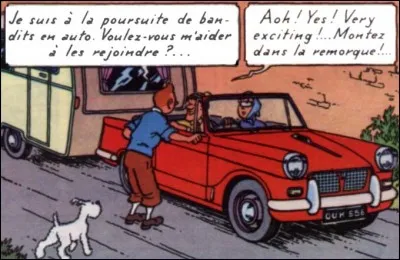 Cette Triumph Herald tractant une caravane, c'est dans :