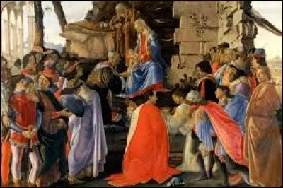 En 1475, Sandro Botticelli a peint "L'Adoration des mages".