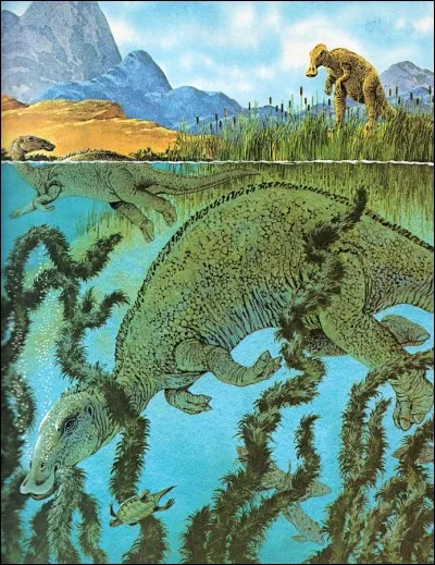 Lequel de ces dinosaures était majoritairement aquatique ?