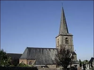 Voici l'&eacute;glise Saint-Quinibert de Salesches. Commune des Hauts-de-France, dans l'arrondissement d'Avesnes-sur-Helpe, elle se situe dans le d&eacute;partement ...