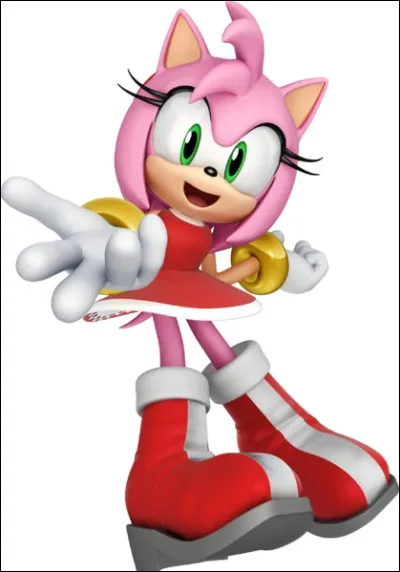 Cette hérissonne rose combat avec un marteau géant et elle est amoureuse de Sonic :