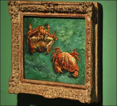 Quel artiste a peint ces deux crabes en 1889 ?