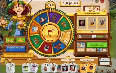 Roue de la fortune - Combien faut-il de tickets pour pouvoir activer le mode pro ?