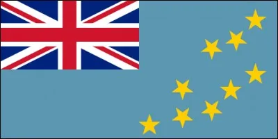 Que représentent les 9 étoiles sur le drapeau des Tuvalu ?