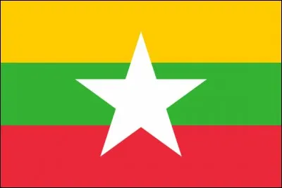 A quel pays correspond ce drapeau à la grande étoile blanche ?