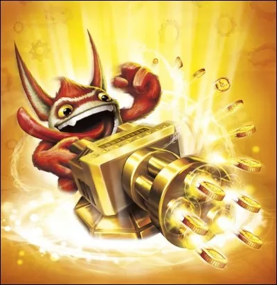 Quels sont le prénom et l'élément de ce skylander ?