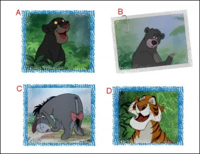 Lequel de ces personnages n'appara&icirc;t pas dans le film &laquo; Le livre de la jungle &raquo; ?