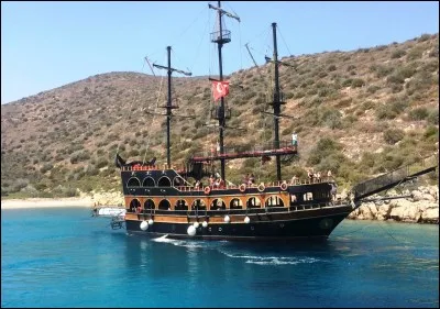 Comment s'appelle le bateau qui débarque sur l'île à la fin du roman ?