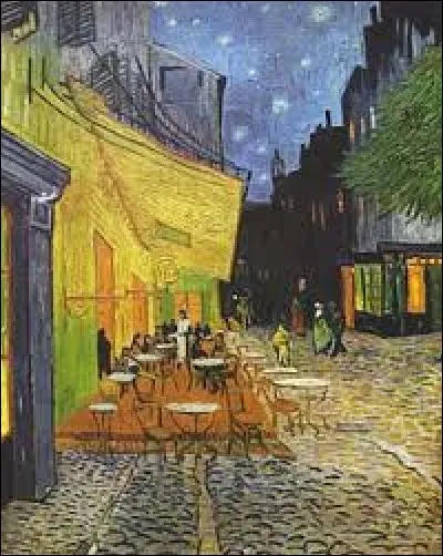 Qui a peint "Terrasse du café le soir" ?