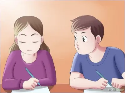 Vous êtes en contrôle d'histoire et surprenez un élève qui triche en regardant sur la copie de sa voisine.
