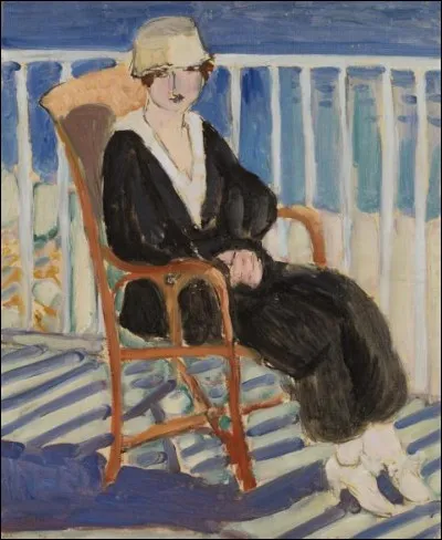 Qui a peint "Jeune fille au balcon sur la mer" ?