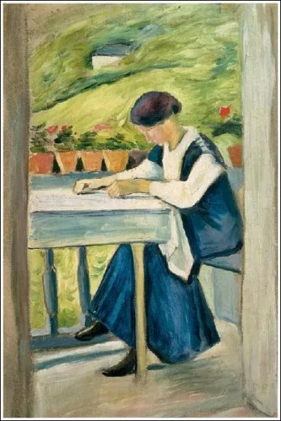 Qui a peint "Jeune femme au balcon" ?