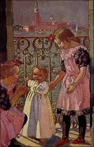 Qui a peint "Sur un balcon à Venise" ?