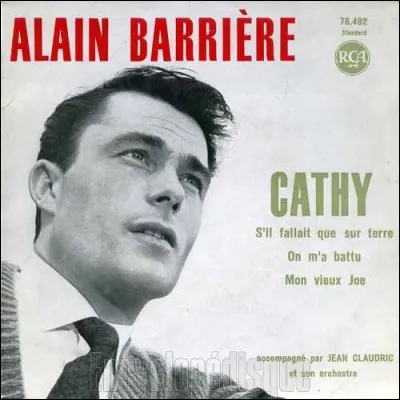 Quelle fleur compose le bouquet qu'Alain Barrière ira cueillir pour « Cathy » ?