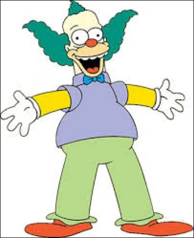 Dans quel dessin animé peut-on retrouver Krusty, le Clown ?