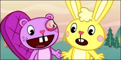 Dans "Happy Tree Friends", comment se nomme ce petit lapin très mignon et très doux ?