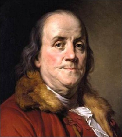 Benjamin Franklin a participé à la rédaction de la déclaration d'indépendance des États-Unis.