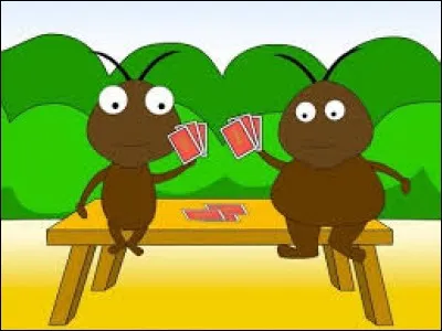 D'après la comptine, contre qui le pou jouait-il aux cartes ?