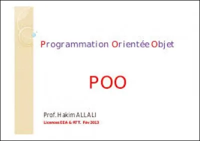 Dans quel pays la POO fut-elle élaborée ?