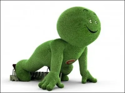 Pour quelle firme ce gros bonhomme vert fait-il la publicité ?