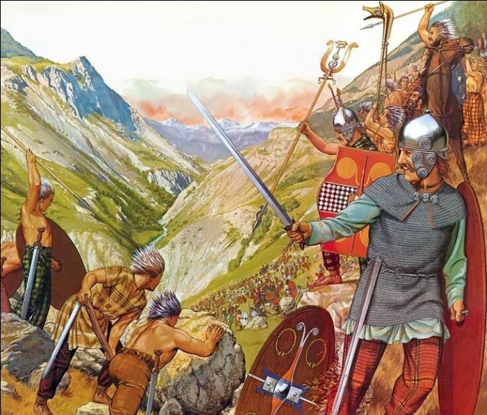Puissant peuple de Gaule contrôlant le trafic sur le Rhône, une partie tentera d'interdire le passage des Alpes au général carthaginois Hannibal et son immense armée. Qui sont-ils ?