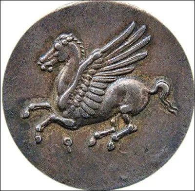 Voici « Pégase » le cheval ailé figurant un une monnaie de Corinthe. Quel fruit tire son nom de cette ville ?