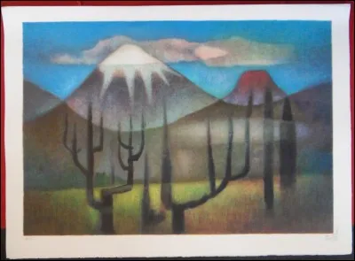 Qui est le peintre de cette montagne ?