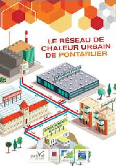 D'ici 2020, quelle est la part de chauffage à Pontarlier, qui sera fournie par la combustion des déchets, via le réseau de chaleur ?