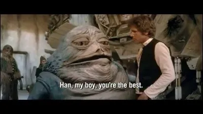 Comment s'appelle la grosse limace qui se fait voler par Han Solo ?