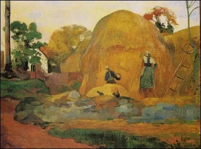 Qui a peint "Les meules jaunes" ?