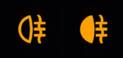 Le symbole présenté sur l'image représente les feux de brouillard arrière.