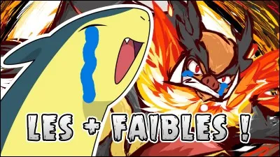 Quel est le type avec le plus de faiblesses ?