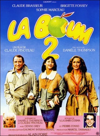 Sophie Marceau a joué dans "La Boum" et "La Boum 2".