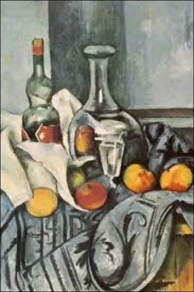 "Nature morte à la bouteille de peppermint" est une peinture de Paul Gauguin.