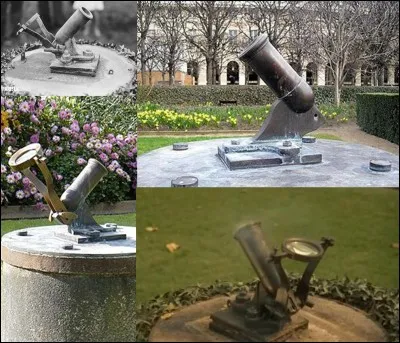 Allons dans les jardins du Palais-Royal !
Ne cherchez pas à connaître l'heure de midi ! Il a disparu depuis 1998, on l'a volé, mais il a été remplacé ! Depuis 1786, c'était un système mécanique qui donnait l'heure, mais, au XXe siècle, c'est un gardien qui donnait cette heure. 
Quel objet donnait l'heure ?