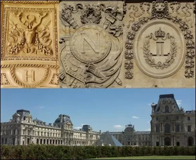 Retournons au Louvre !
Si l'on observe bien les murs de ce palais, on peut observer les monogrammes des différents rois et Empereur qui ont contribué à sa réalisation !
Mais est-ce si vrai que cela ?