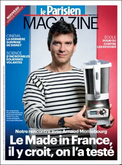 Quel candidat et ex-ministre de l'économie a porté la marinière pour prôner le "made in France" ?