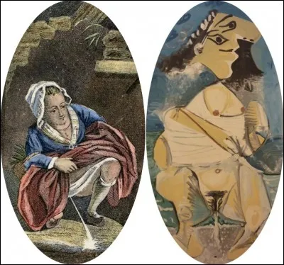 Est-ce de l'art ou cochon ? Là n'est pas la question. Face à cette célèbre "Pisseuse" du XVIIIe siècle, une réplique moderne (1965), exposée à Beaubourg jusqu'en 1984 ; qui l'a réalisée ?