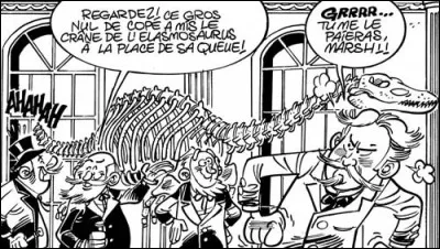 Quel événement opposait les deux paléontologues Othniel Charles Marsh et Edaward Drinker Cope ?
