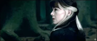 Lorsqu'Harry est tué par Voldemort et que Narcissa doit confirmer si Harry est bien mort, que dit-elle à Harry ?