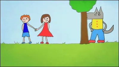 Compl&eacute;tez cette comptine pour enfants - Promenons-nous dans les bois. Pendant que le ____ y est pas.