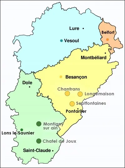 FRANCHE-COMTE - Avec quelle région la Franche-Comté a-t-elle fusionné au 1e janvier 2016 ?