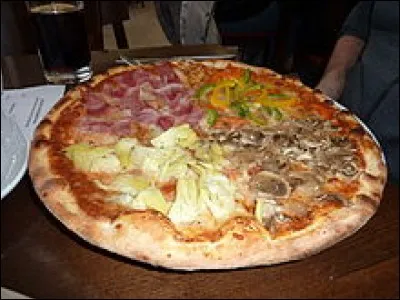 Que repr&eacute;sentent les diff&eacute;rentes parties de cette c&eacute;l&egrave;bre pizza ?