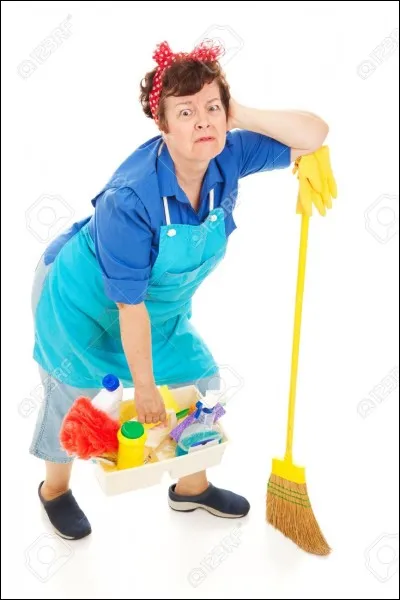 Est-ce que Raymond et Huguette ont une femme de ménage ?