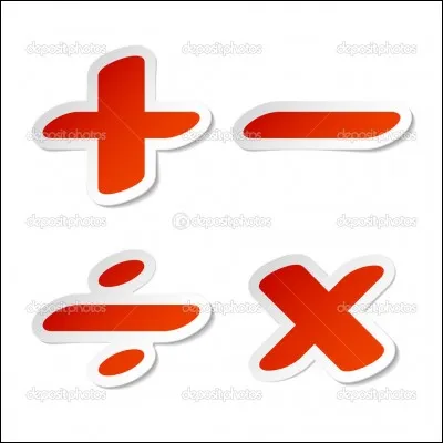 D'après l'image, quel est le signe de la division ?